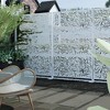 Dovelina Metal Outdoor Privacy Screen Freestanding Patio Decorative Screens - 2 of 4