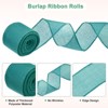 Unique Bargains Burlap Wired Edge Durable Thick Fabric Ribbons for DIY Crafts 1 Pc - 2 of 4