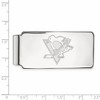 Black Bow Jewelry Sterling Silver Pittsburgh Penguins NHL Money Clip - 2 of 3