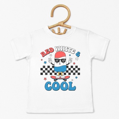 The Juniper Shop Red White and Cool Popsicle Toddler Short Sleeve Tee