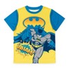 DC Comics Justice League Batman Pajama Shirts and Shorts Blue / Yellow  - 3 of 4