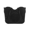 Disney Mickey Mouse Big Face 16.5" Adult Black Water-Resistant Rubber Molded Large Tote Beach Swim Bag - 4 of 4