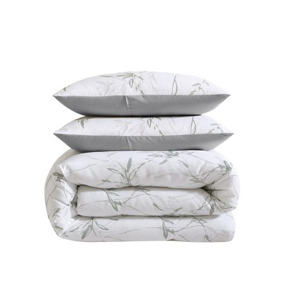 Twin Green Microfiber Reversible Bedspread Set