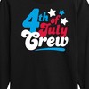 Boys' - Instant Message - Fourth Of July Crew Retro Script Long Sleeve Graphic T-Shirt - 2 of 4