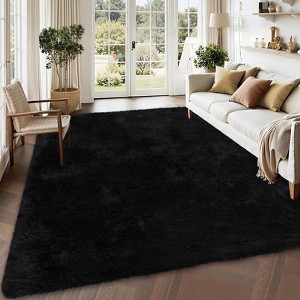 Rugs for Large Living Room Rug Washable Chenille Shag Carpet Non Slip Boho Bedroom Nursery Rug - 1 of 4