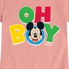 Girls' - Disney - Oh Boy Fitted Short Sleeve Graphic T-Shirt - 2 of 4