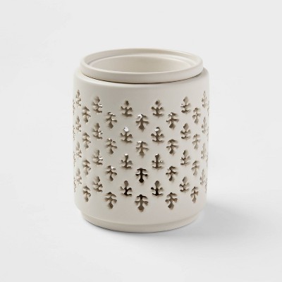 White Lattice Hot Plate Wax Warmer – Front Porch Candles