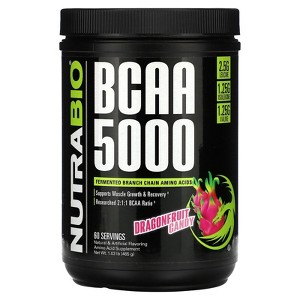 NutraBio BCAA 5000, Dragonfruit Candy, 1.03 lb (465 g) - 1 of 4