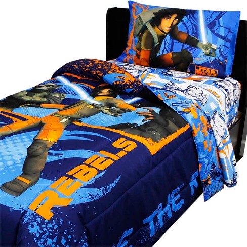 Bedding Set Rebels Fight Comforter, Star Wars Bed Sheets King