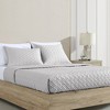 Riverbrook Home 3pc King Noble Tencel Coverlet Set Silver: Luxurious Woven Lyocell, Machine Washable - 3 of 4