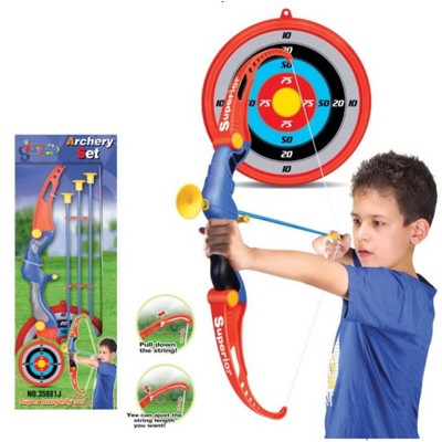 Children Large Bow And Arrow Set With Arrows Target Toy Archery Fun Shooting 