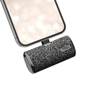 iWALK Small Portable Sparkly Charger Power Bank 4500mAh Ultra-Compact Battery Pack Compatible with iPhone 14/13/12/11/XR/XS/X/8/7/6 & Airpods