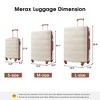 Suitcase Set 3 Piece, ABS Lightweight Hardside Luggage Sets, Expandable Luggage With 3-digit Combination TSA Lock (20"/24"/28") - 2 of 4