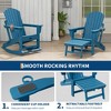 TROPOW Rocking Adirondack Chairs, Folding Adirondack Rocking Chair With Footrest, Adirondack RockingChair Outdoor With Retractable Ottoman - 3 of 4