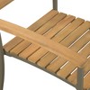 vidaXL Stackable Patio Chairs 2 pcs Solid Acacia Wood and Steel - 4 of 4