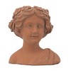NAYSAYE Planter Greek Style Cement Head Bust Planter Classical Design for Indoor Outdoor Garden, Brown, 9.1"*5.5"*9.4" - 2 of 4