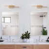 Modern Gold&Black LED Vanity Light for Bathroom, 2-Bar Wall Sconce Fixture with Frosted Acrylic Shade - 4 of 4