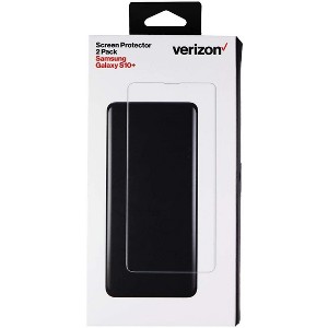 Verizon Curved Display Screen Protector for Samsung Galaxy S10 Plus - Clear (2 Pack) - 1 of 2