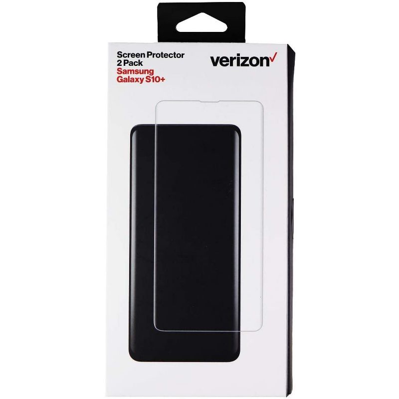 Verizon Curved Display Screen Protector for Samsung Galaxy S10 Plus - Clear (2 Pack), 1 of 3