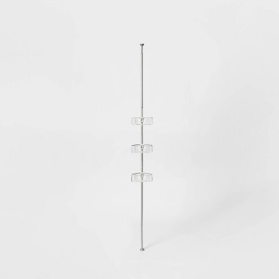 Rustproof Aluminum Tension Pole Caddy Chrome - Made By Design™