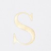 Sparkle and Bash 100 Pack Gold Foil Initial Letter S White Monogram Paper Napkins for Dinner Party, 4 x 8 In - 4 of 4