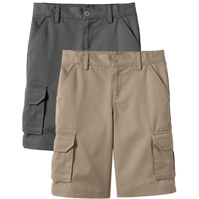 Galaxy Approved  Boy's Stretch Cotton Cargo Shorts-2 Pack