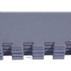 BalanceFrom Fitness 144 Square Foot Double Sided Non Slip High Density EVA Foam Exercise Mat Tiles with Interlocking Edges, Gray (2 Pack) - 4 of 4