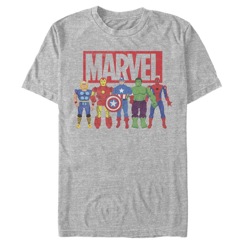 Men's Marvel Avenger Action Figures T-Shirt, 1 of 5