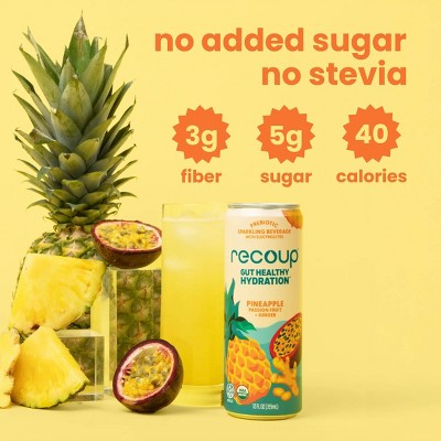 Recoup Pineapple Passionfruit Ginger Sparkling Hydration - 12 fl oz