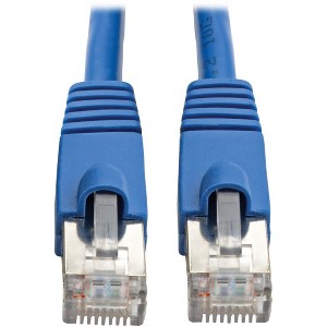 Tripp Lite Cat6a Ethernet Cable 10G STP Snagless Shielded PoE M/M Blue 15ft (N262-015-BL) - 1 of 4