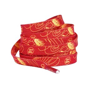 INSPIRE CHIC Polyester Fashion Shoelaces Red 1 Pair - 1 of 4