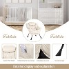 Modern Lounge Chair with Ottoman - Oversized Accent Chair with Folding Footrest - Comfortable Reading Chair for Living Room Bedroom - Beige - 3 of 4