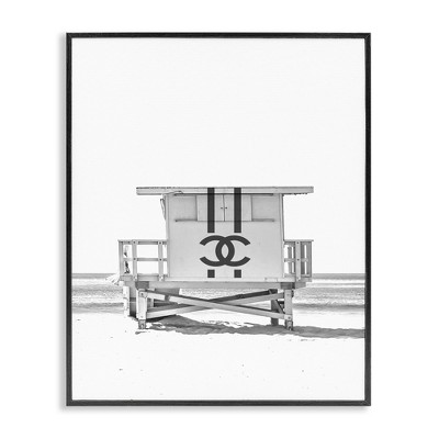 Stupell Industries Fashion Brand Beach Hut Framed Giclee Art