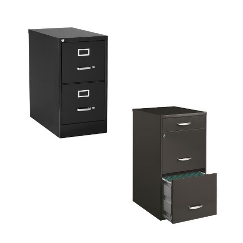 Steel Value Pack 2 Drawer Letter File Cabinet And 3 Drawer File