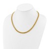 Chisel Stainless Steel Polished Yellow IP-plated 20" Plus a 3" Extension Curb Link Necklace - 4 of 4