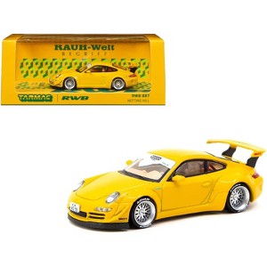 RWB 997 Yellow "Notting Hill" "Hobby64" Series 1/64 Diecast Model Car by Tarmac Works - 1 of 3