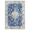 Area Rug Washable Rug Bohemian Vintage Rug Vintage Floor Cover Traditional Rug, 9' x 12' Blue - 2 of 4