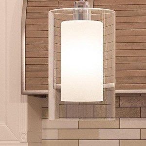 Urban Ambiance Luxury Contemporary Pendant Light,  13.5"H x 7.75"W,  Polished Chrome Finish, UHP2262 - 1 of 4