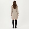 Anna-Kaci Women's Ribbed Knit Long Sleeve Dress with Puff Shoulder Detail and Relaxed A-Line Silhouette - 3 of 4