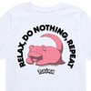 Boys' - Pokémon - Slowpoke Relax Do Nothing Repeat Short Sleeve Graphic T-Shirt - 2 of 4
