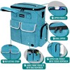PetAmi Dog Travel Bag, Pet Supplies Accessories Organizer, Traveling Camping Weekend Essentials Kit, Food Container Collapsible Bowls - 3 of 4