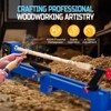 Benchtop Wood Lathe 14" x 20" | 0.5HP Variable Speed 1040-2980 RPM, Wood Turning Machine w/ Chisels, MT3 Tailstock - 3 of 4