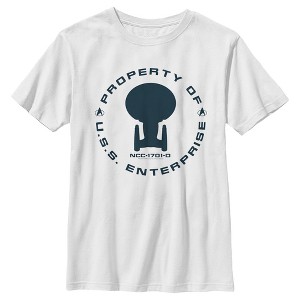 Boy's Star Trek: The Next Generation Property Of The USS Enterprise T-Shirt - 1 of 4