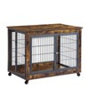 Dog Crate Furniture, Wooden Dog Kennel With Double Doors, Modern Side End Table For Small Medium Large Dog - 2 of 4