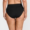 Lands' End Women's Tugless QuickDry High Waisted High Leg Bikini Bottoms - 2 of 4