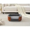 Gulches 12in H x 22in W x 18in D NordicRest Pet Sofa Dark Gray X Walnut 1 Pack Small Dog Livestock Supplies Product type - 4 of 4