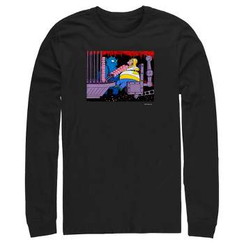 Boy's Looney Tunes Tasmanian Devil Big Face T-shirt - Black - X