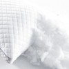 FONTOI Standard Pillow Set of 2 with Soft Knitted Cover, Breathable for All Sleep Positions, Perfect for Home, Hotel, White, 18.9"*5"*27.6" - 3 of 4