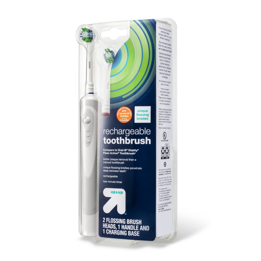 UPC 071031348522 Rechargeable Oscillating Toothbrush with 2