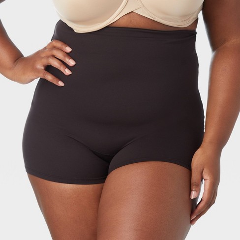 ASSETS by SPANX Women's Remarkable Results High-Waist Mid-Thigh Shaper -  Black XL